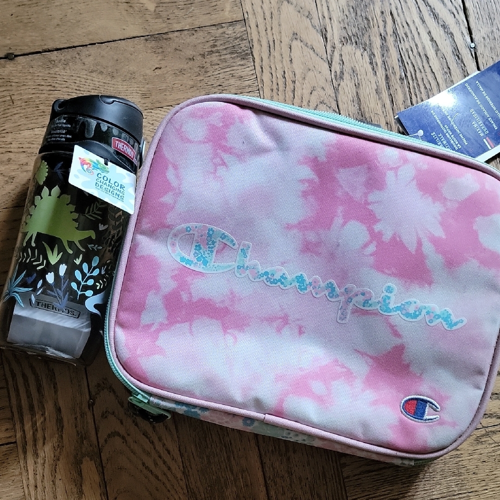 CHAMPION/BUNDLE/Pink Tie-Dye Lunch Bag/THERMOS Water Bottle